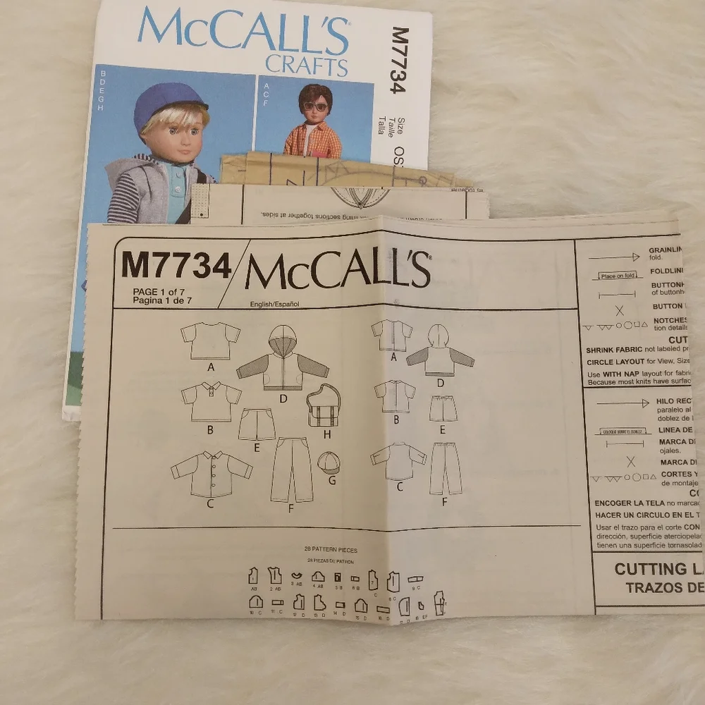 McCall's M7734 AGD wardrobe fits 18